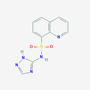 molecular formula C11H9N5O2S B277325 N-(1H-1,2,4-triazol-3-yl)-8-quinolinesulfonamide 