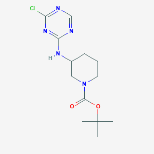 Tert-butyl 3-[(4-chloro-1,3,5-triazin-2-yl)amino]piperidine-1-carboxylate