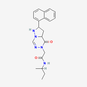 N-(butan-2-yl)-2-[2-(naphthalen-1-yl)-4-oxo-4H,5H-pyrazolo[1,5-d][1,2,4]triazin-5-yl]acetamide