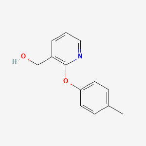 molecular formula C13H13NO2 B2773272 [2-(4-Methylphenoxy)-3-pyridinyl]methanol CAS No. 338413-58-4