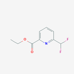 molecular formula C9H9F2NO2 B2773298 乙酸-6-(二氟甲基)吡啶-2-基酯 CAS No. 1804934-02-8