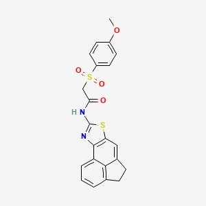 N-(4,5-dihydroacenaphtho[5,4-d]thiazol-8-yl)-2-((4-methoxyphenyl)sulfonyl)acetamide