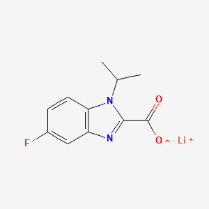 molecular formula C11H10FLiN2O2 B2773325 Lithium 5-fluoro-1-isopropyl-1H-benzo[d]imidazole-2-carboxylate CAS No. 2197062-14-7