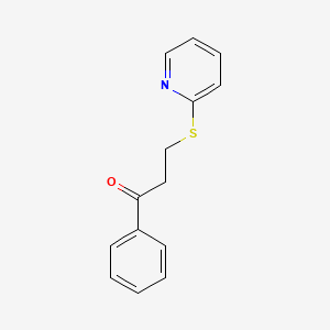1-Phenyl-3-(2-pyridinylsulfanyl)-1-propanone