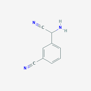 molecular formula C9H7N3 B2773340 3-[Amino(cyano)methyl]benzonitrile CAS No. 779281-77-5
