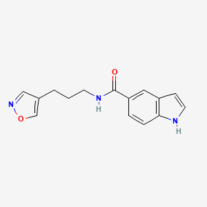 N-(3-(isoxazol-4-yl)propyl)-1H-indole-5-carboxamide