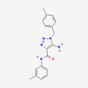 5-amino-1-(4-methylbenzyl)-N-(3-methylphenyl)-1H-1,2,3-triazole-4-carboxamide