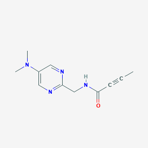 N-[[5-(Dimethylamino)pyrimidin-2-yl]methyl]but-2-ynamide