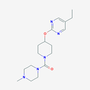 [4-(5-Ethylpyrimidin-2-yl)oxypiperidin-1-yl]-(4-methylpiperazin-1-yl)methanone