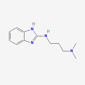 molecular formula C12H18N4 B2773369 N'-(1H-benzimidazol-2-yl)-N,N-dimethylpropane-1,3-diamine CAS No. 924872-05-9