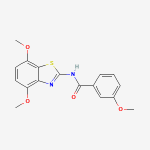 N-(4,7-dimethoxy-1,3-benzothiazol-2-yl)-3-methoxybenzamide