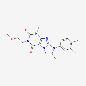8-(3,4-dimethylphenyl)-3-(2-methoxyethyl)-1,7-dimethyl-1H-imidazo[2,1-f]purine-2,4(3H,8H)-dione
