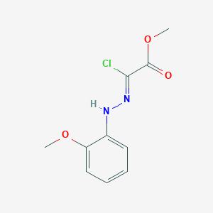 molecular formula C10H11ClN2O3 B2773409 氯甲基[(2-甲氧基苯基)肼基]乙酸甲酯 CAS No. 899028-45-6