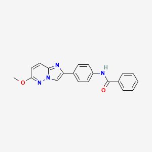 N-(4-(6-methoxyimidazo[1,2-b]pyridazin-2-yl)phenyl)benzamide