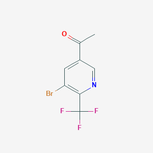 1-(5-Bromo-6-(trifluoromethyl)pyridin-3-yl)ethanone