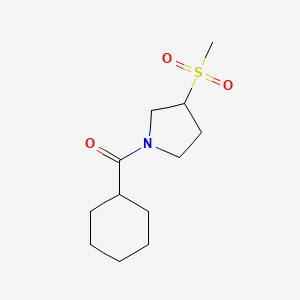 Cyclohexyl(3-(methylsulfonyl)pyrrolidin-1-yl)methanone