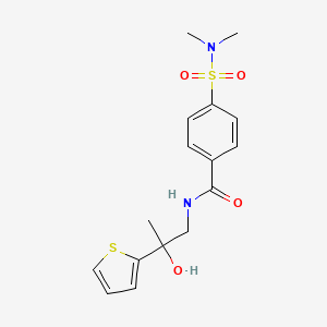 4-(N,N-dimethylsulfamoyl)-N-(2-hydroxy-2-(thiophen-2-yl)propyl)benzamide