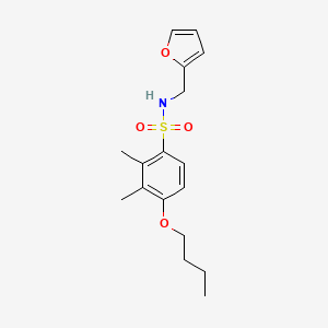 4-butoxy-N-[(furan-2-yl)methyl]-2,3-dimethylbenzene-1-sulfonamide