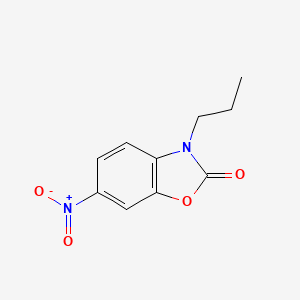 molecular formula C10H10N2O4 B2773464 6-Nitro-3-propyl-1,3-benzoxazol-2-one CAS No. 25936-17-8