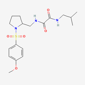 N1-isobutyl-N2-((1-((4-methoxyphenyl)sulfonyl)pyrrolidin-2-yl)methyl)oxalamide