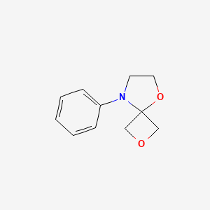 molecular formula C11H13NO2 B2773470 8-苯基-2,5-二氧杂-8-氮杂螺[3.4]辛烷 CAS No. 1556097-33-6