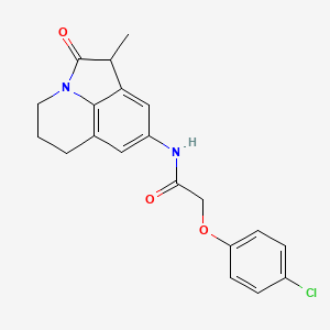 2-(4-chlorophenoxy)-N-(1-methyl-2-oxo-2,4,5,6-tetrahydro-1H-pyrrolo[3,2,1-ij]quinolin-8-yl)acetamide
