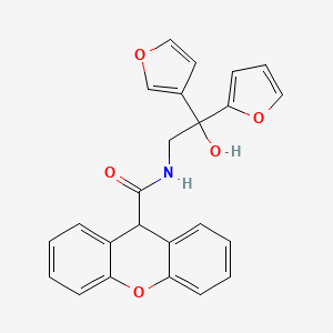 N-(2-(furan-2-yl)-2-(furan-3-yl)-2-hydroxyethyl)-9H-xanthene-9-carboxamide