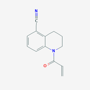 1-Prop-2-enoyl-3,4-dihydro-2H-quinoline-5-carbonitrile