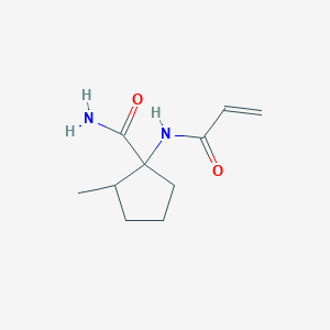 2-Methyl-1-(prop-2-enoylamino)cyclopentane-1-carboxamide
