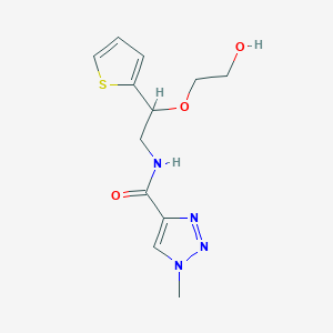 N-(2-(2-hydroxyethoxy)-2-(thiophen-2-yl)ethyl)-1-methyl-1H-1,2,3-triazole-4-carboxamide