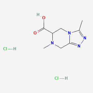 3,7-dimethyl-5H,6H,7H,8H-[1,2,4]triazolo[4,3-a]pyrazine-6-carboxylic acid dihydrochloride