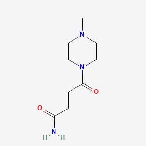 molecular formula C9H17N3O2 B2773495 4-(4-甲基哌嗪-1-基)-4-酮丁酰胺 CAS No. 1268083-70-0