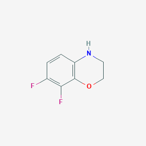 molecular formula C8H7F2NO B2773497 7,8-二氟-3,4-二氢-2H-1,4-苯并噁嗪 CAS No. 82419-29-2