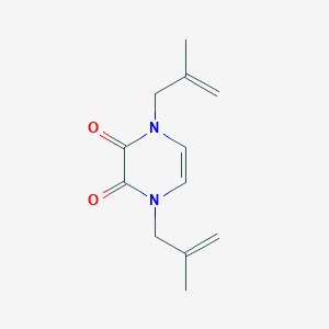 molecular formula C12H16N2O2 B2773498 1,4-Bis(2-methylprop-2-enyl)pyrazine-2,3-dione CAS No. 2380172-44-9