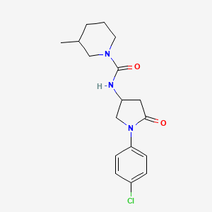 N-(1-(4-chlorophenyl)-5-oxopyrrolidin-3-yl)-3-methylpiperidine-1-carboxamide
