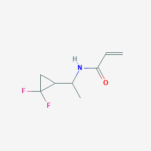 N-[1-(2,2-Difluorocyclopropyl)ethyl]prop-2-enamide