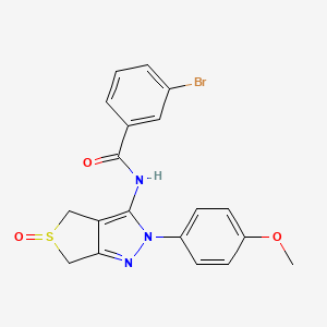 3-bromo-N-(2-(4-methoxyphenyl)-5-oxido-4,6-dihydro-2H-thieno[3,4-c]pyrazol-3-yl)benzamide