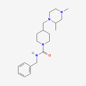 N-benzyl-4-((2,4-dimethylpiperazin-1-yl)methyl)piperidine-1-carboxamide