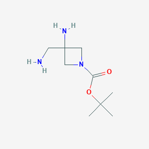 Tert-butyl 3-amino-3-(aminomethyl)azetidine-1-carboxylate