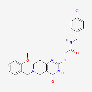N-(4-chlorobenzyl)-2-{[6-(2-methoxybenzyl)-4-oxo-3,4,5,6,7,8-hexahydropyrido[4,3-d]pyrimidin-2-yl]sulfanyl}acetamide