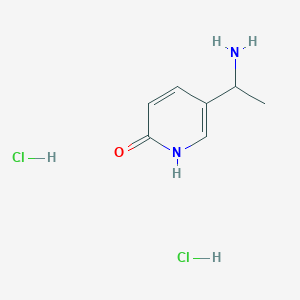 molecular formula C7H12Cl2N2O B2773548 5-(1-Aminoethyl)pyridin-2-ol dihydrochloride CAS No. 2416237-10-8