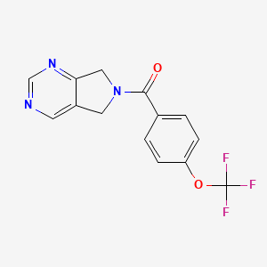 (5H-pyrrolo[3,4-d]pyrimidin-6(7H)-yl)(4-(trifluoromethoxy)phenyl)methanone