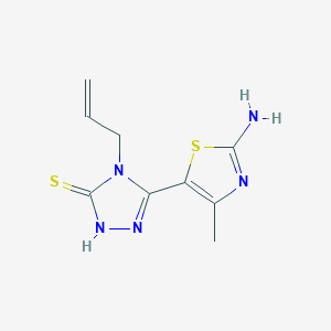 4-allyl-5-(2-amino-4-methyl-1,3-thiazol-5-yl)-4H-1,2,4-triazole-3-thiol