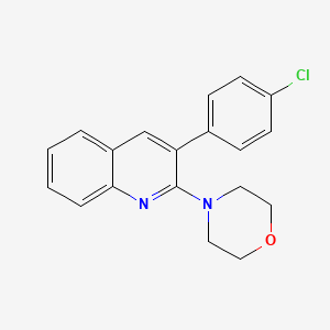 molecular formula C19H17ClN2O B2773565 3-(4-Chlorophenyl)-2-morpholinoquinoline CAS No. 339013-36-4