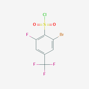 2-Bromo-6-fluoro-4-(trifluoromethyl)benzenesulfonyl chloride