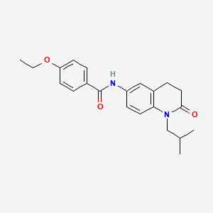 molecular formula C22H26N2O3 B2773568 4-乙氧基-N-(1-异丁基-2-氧代-1,2,3,4-四氢-6-喹啉基)苯甲酰胺 CAS No. 941905-85-7