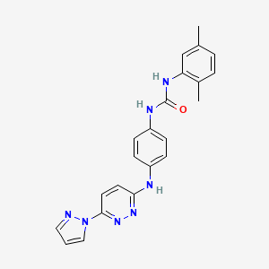1-(4-((6-(1H-pyrazol-1-yl)pyridazin-3-yl)amino)phenyl)-3-(2,5-dimethylphenyl)urea