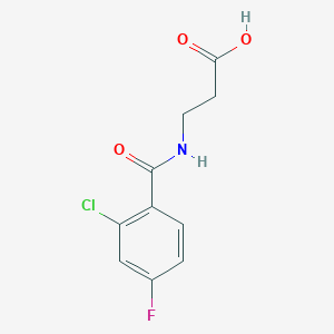 3-[(2-Chloro-4-fluorophenyl)formamido]propanoic acid