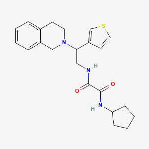 N1-cyclopentyl-N2-(2-(3,4-dihydroisoquinolin-2(1H)-yl)-2-(thiophen-3-yl)ethyl)oxalamide