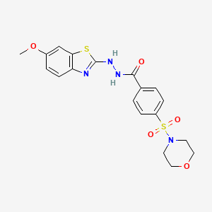 N'-(6-methoxybenzo[d]thiazol-2-yl)-4-(morpholinosulfonyl)benzohydrazide